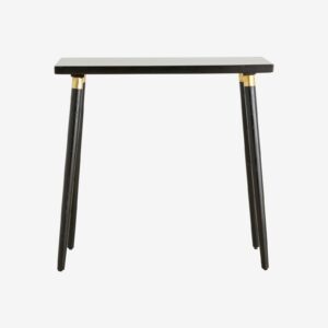 Nordal - EIRA konsolbord, S - sort træ - L80 Ã B35 Ã H77 cm
